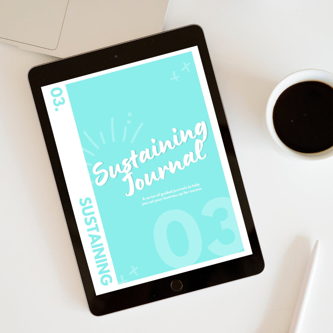 03 Sustaining Journal - 3-month Undated Daily, Weekly, and Monthly Planner for your Business