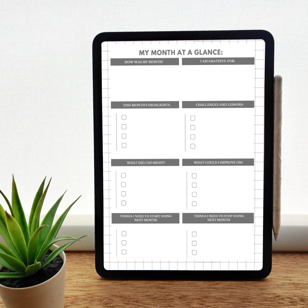04 Success Journal -  3-Month Undated Daily, Weekly and Monthly Digital Planner for your Business, PDF format for Ipad and Kindle